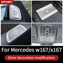 Accessoires d'intérieur argentés pour Mercedes, GLE W167, GLS X167, GLE V167, coupé 2020, 2024 500e AMG, 350 ~ 450