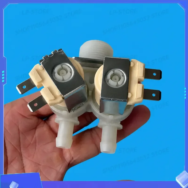 Water Inlet Valve for XQG60-1000 Drum Washing Machines Double Head Solenoid Valve Macro Factory Accessories