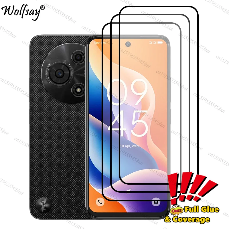 Protector de pantalla con pegamento de cubierta completa para TCL 605, vidrio templado para TCL 605, vidrio Protector transparente para TCL 605, vidrio de 6,7 pulgadas