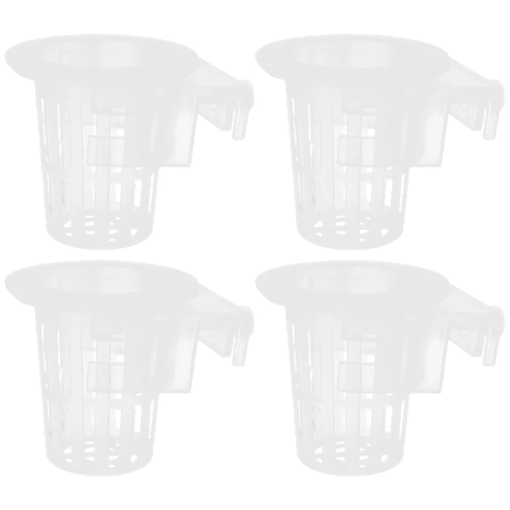 

4 Pcs Aquarium Flower Pot Fish Tank Planting Cup Aquatic Planter Hanging Holders Basket