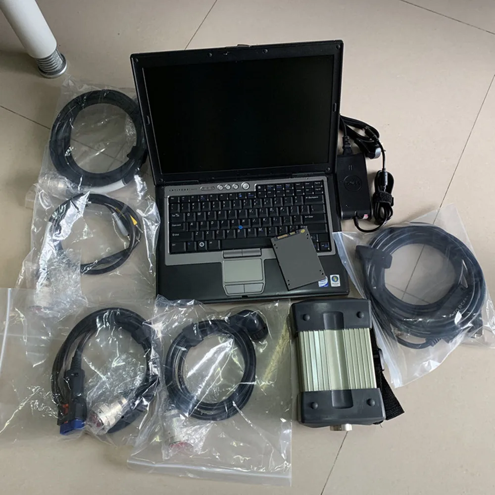 Full Chip MB Star C3 with D630 Laptop Full Set Support 12V & 24V SD Connect Multiplexer Tester Diagnosis Tool