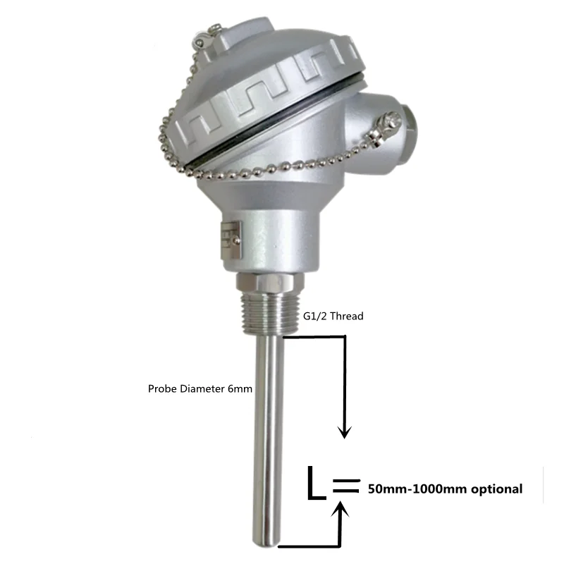 PT100 Temperature Sensor 4-20ma Resistance Temperature Detector