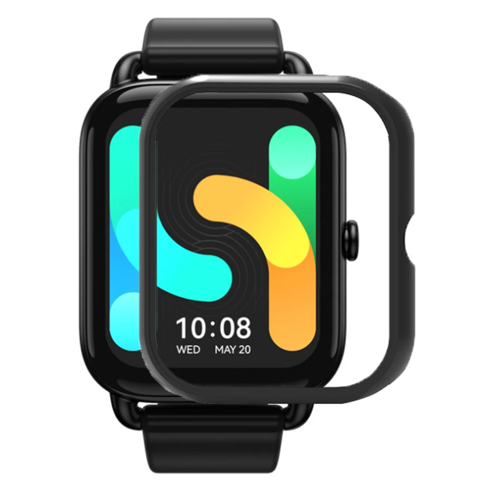 

Для Haylou GST Lite (LS13) / GST (LS09B) Жесткий корпус из ПК, устойчивый к царапинам чехол для часов - черный