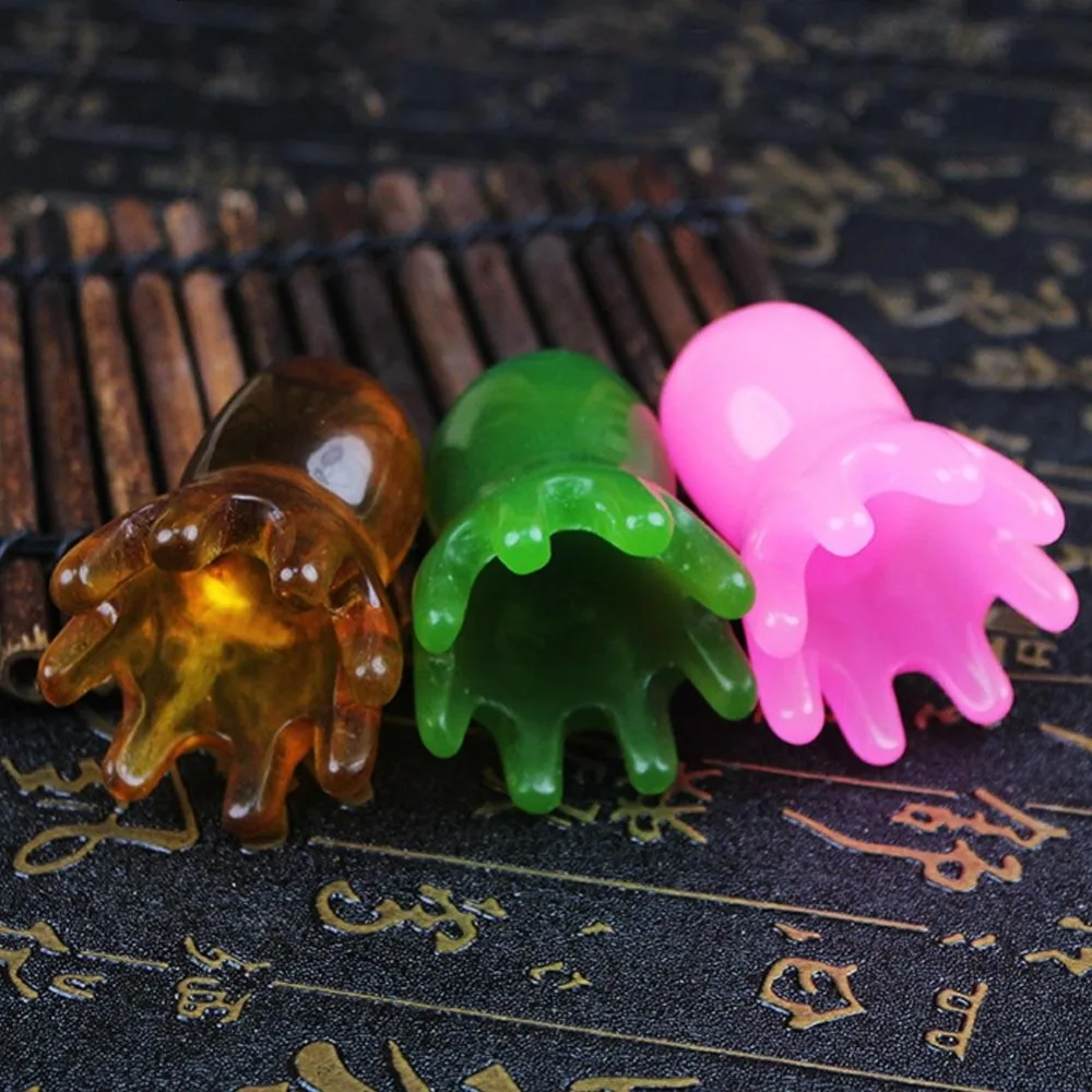 

New Solid Color Massage Comb Portable Unisex Octopus Comb ASMR Relax Brush Massage Eight-tooth Comb