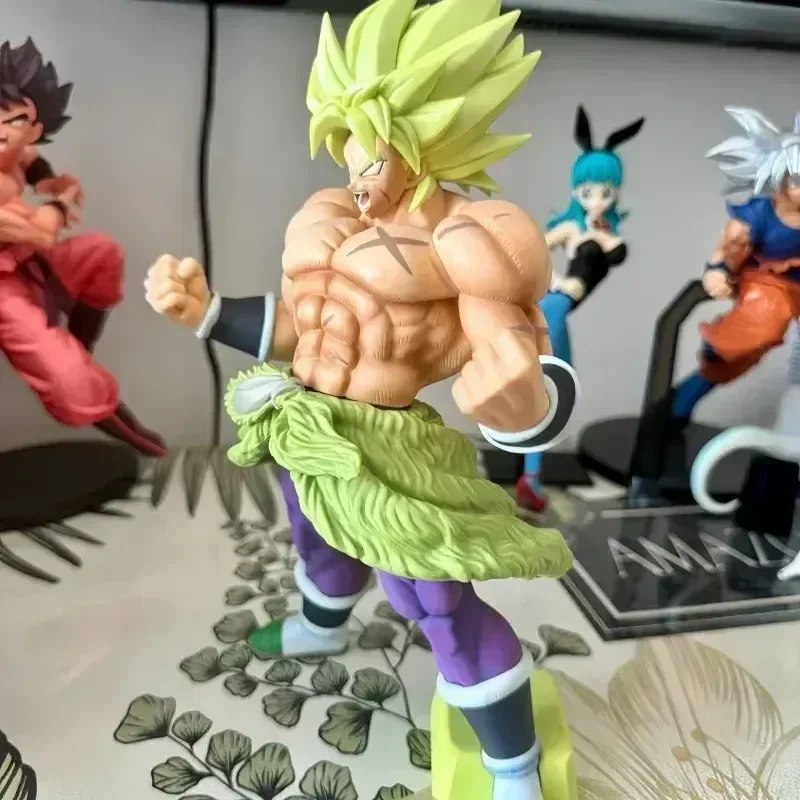 Figuras de ação Dragon Ball Anime, coleção Broli irritado, brinquedos modelo, estátua de PVC dos desenhos animados, bonecas ornamentadas, presentes brinquedos desktop, venda quente