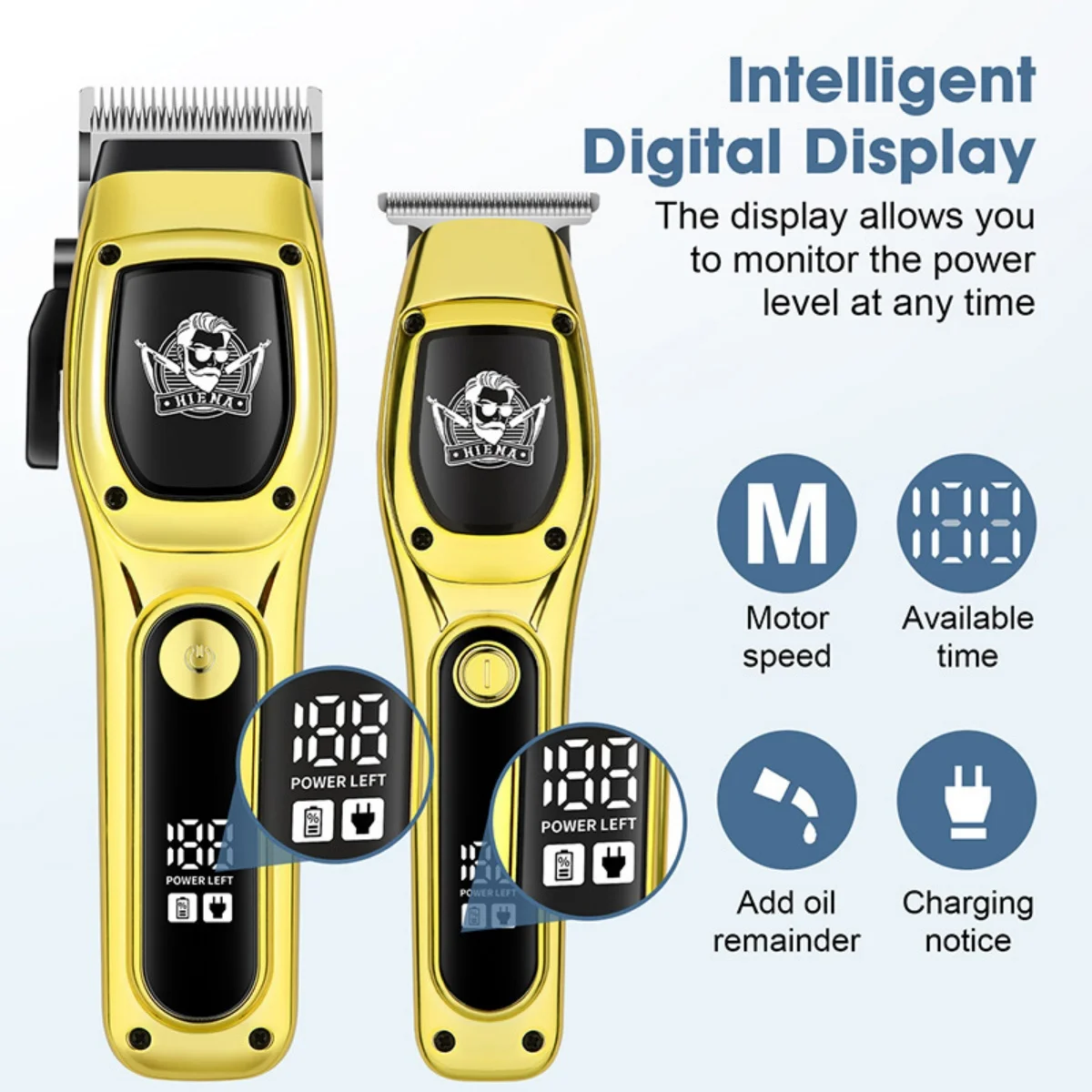 

Portable Hair Trimmer Kit Professional Barber Salon Hairdressing Hair Clipper High Power Smart Hair Cutting Machine HYN-252/052