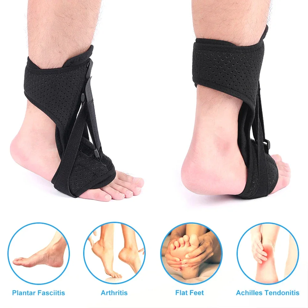 1PCS AFO Drop Foot Brace,Adjustable Foot Drop Orthotic Brace Plantar Fasciitis Recovery Foot Splint Support,for Achilles Tendon