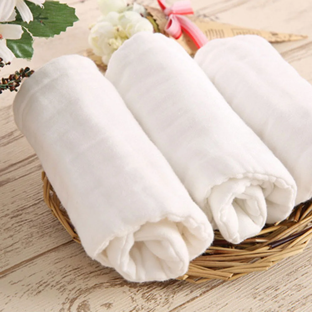 

12Pcs Baby Cloth Diapers Gauze Diaper Liners Soft Muslin Washcloths Breathable Newborn Toddler Towels Baby Towels for Newborn