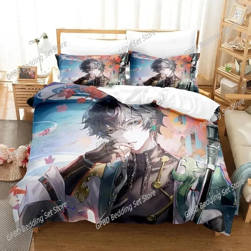 

Anime Game Honkai Star Rail 3D Bedding Set Duvet Cover Pillowcases Single Twin Full Queen King Size Home Decor Quilt Boys Gift