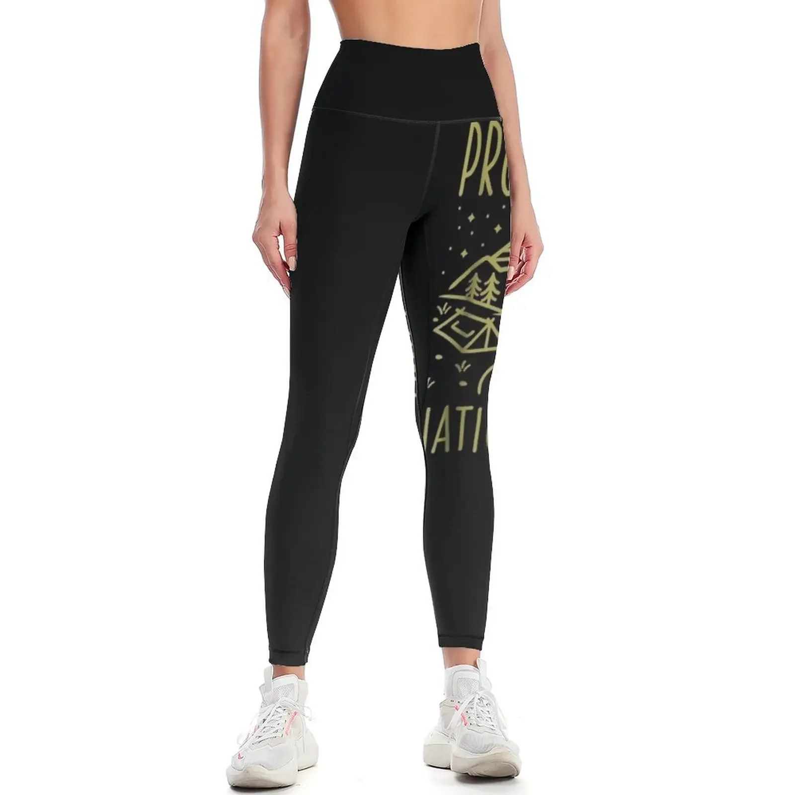Vintage Retro Save Our National Parks Leggings sport pants for girls legging pants raises butt sporty woman gym Womens Leggings