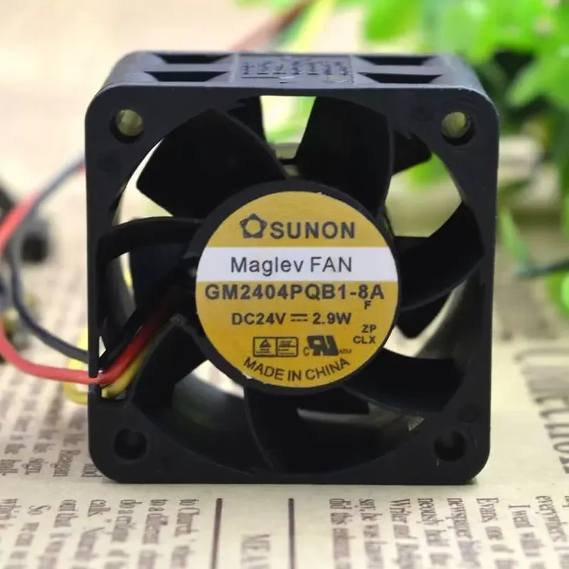 for GM2404PQB1-8A 24V 3.9W Two Wire DC Fan for SUNON 40x40x28mm Original Inverter Cooling Fan