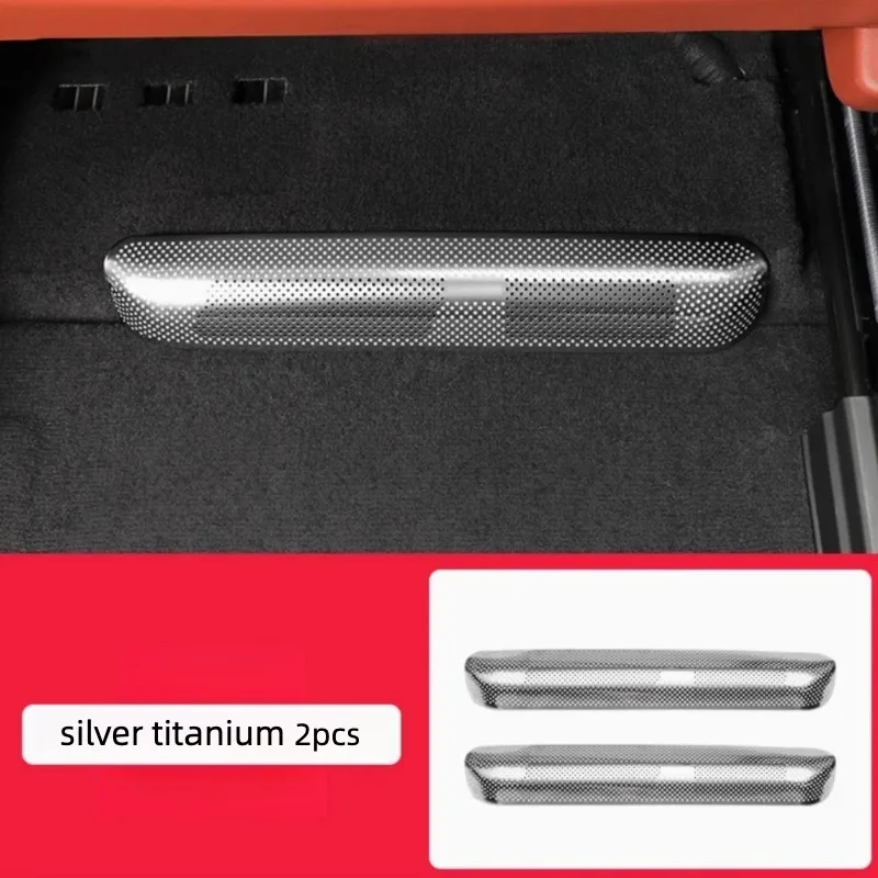 For Li Auto L9 2022-2025 Under‑Seat AC Vent Grille Protective Cover Dustproof Net Car Interior Modification Accessories view 5
