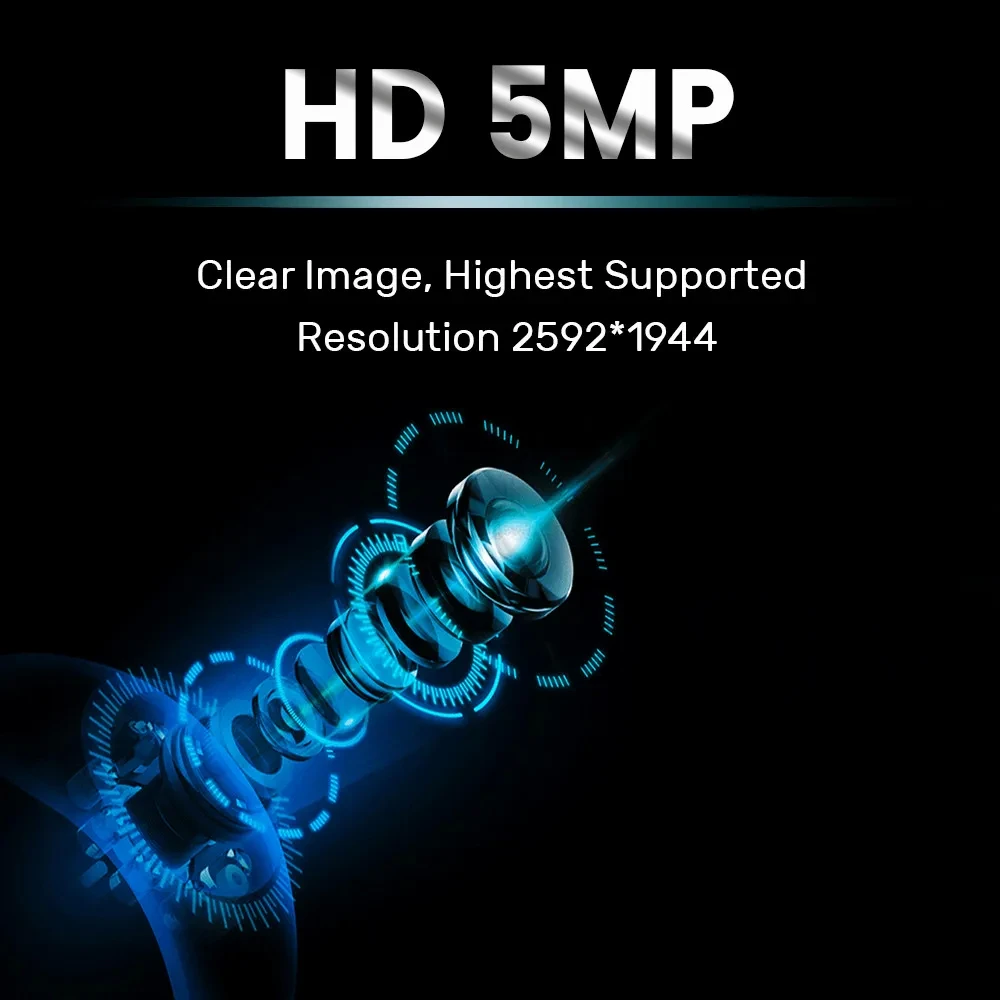 OV5647 라즈베리 파이 5 제로 카메라용 카메라 모듈 6CM 광각 Fisheye 야간 투시경 버전 120 160 학위 5 백만 픽셀 썸네일 4