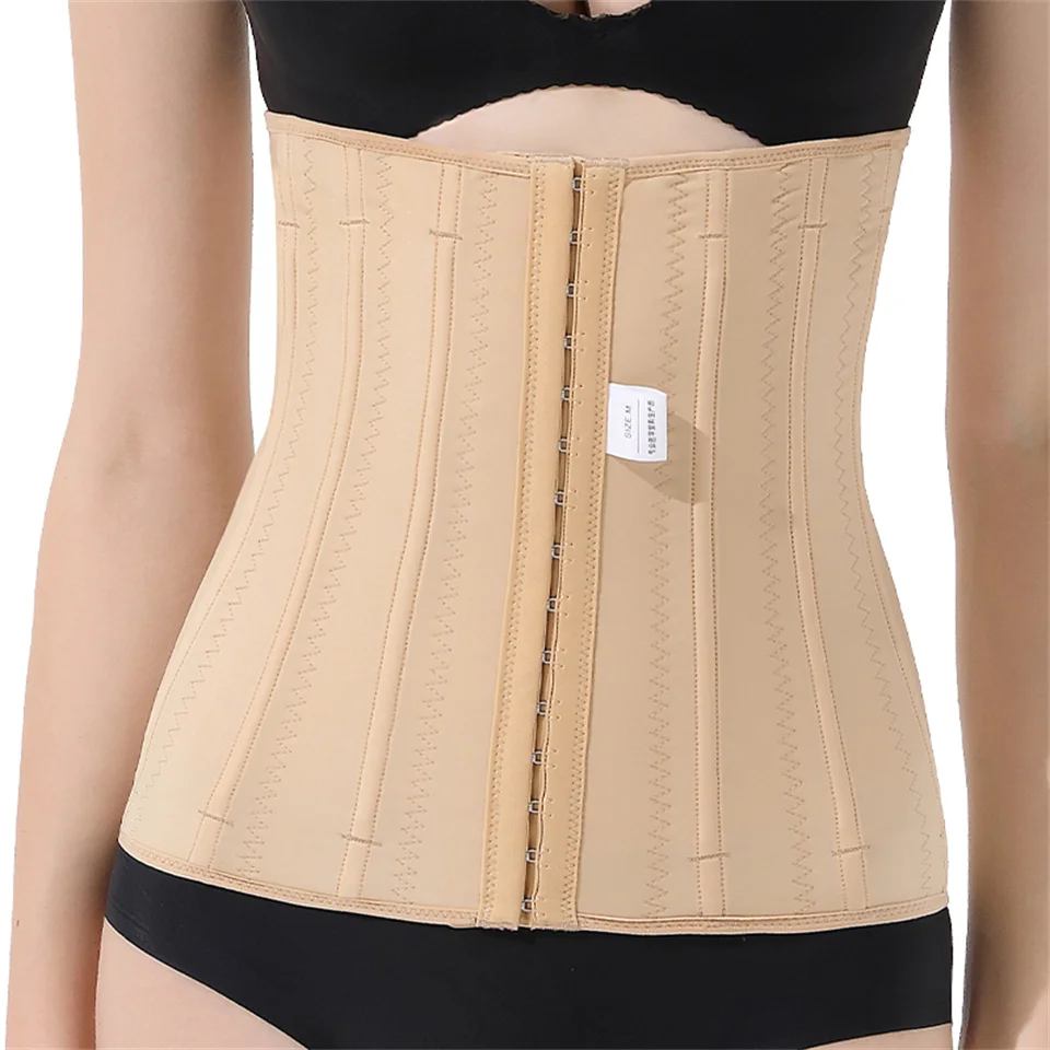 Original kolumbianisches Bauch- und Taillenformer für Frauen zur Gewichtsreduzierung, 3-reihiger Schnallenkorsett-Taillentrainer – Detail 11