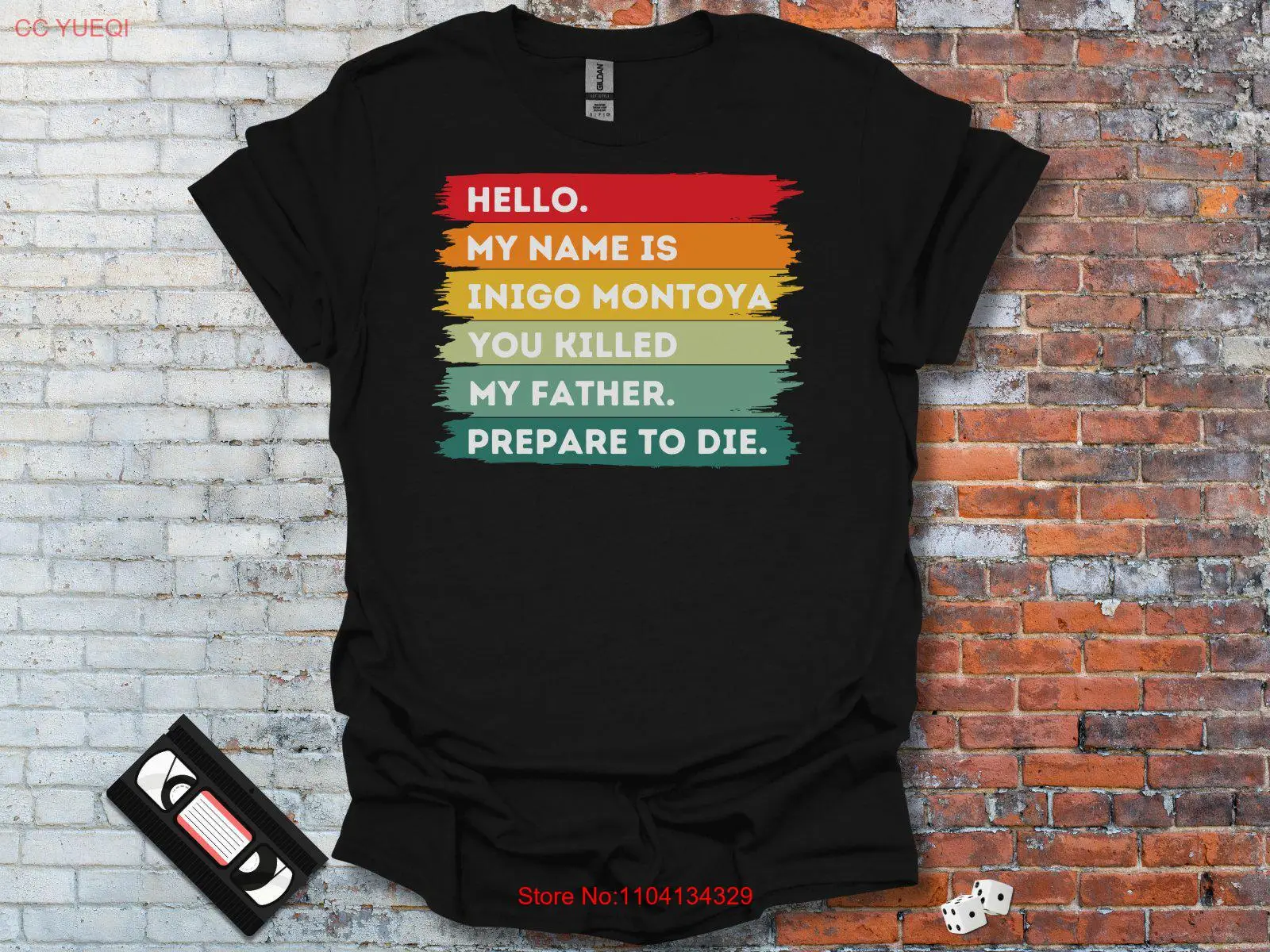 Princess Bride Inigo Montoya Funny Quote T Shirt Inspired You Killed My Father Pop Culture long or short sleeves