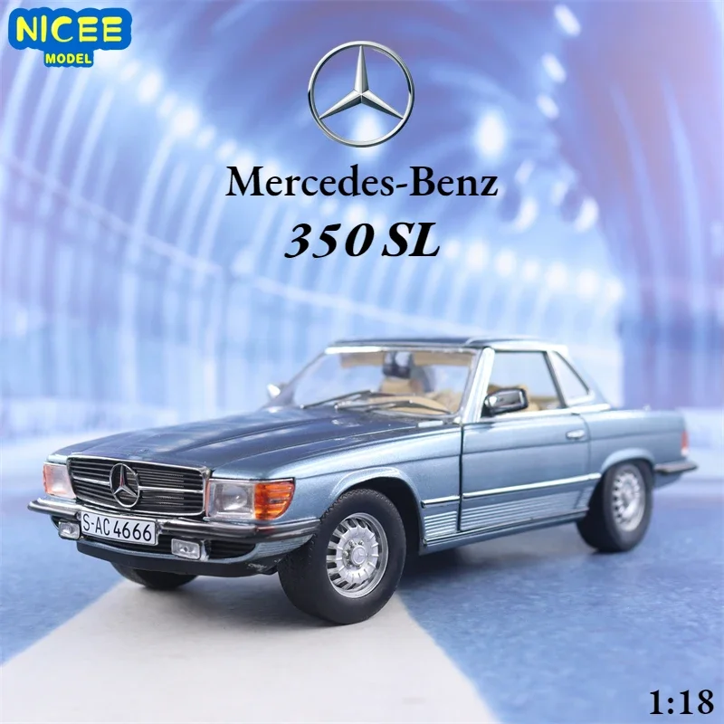 1:18 Mercedes-Benz 350 SL High Simulation Diecast Car Metal Alloy Model Car Children\'s toys collection gifts P80