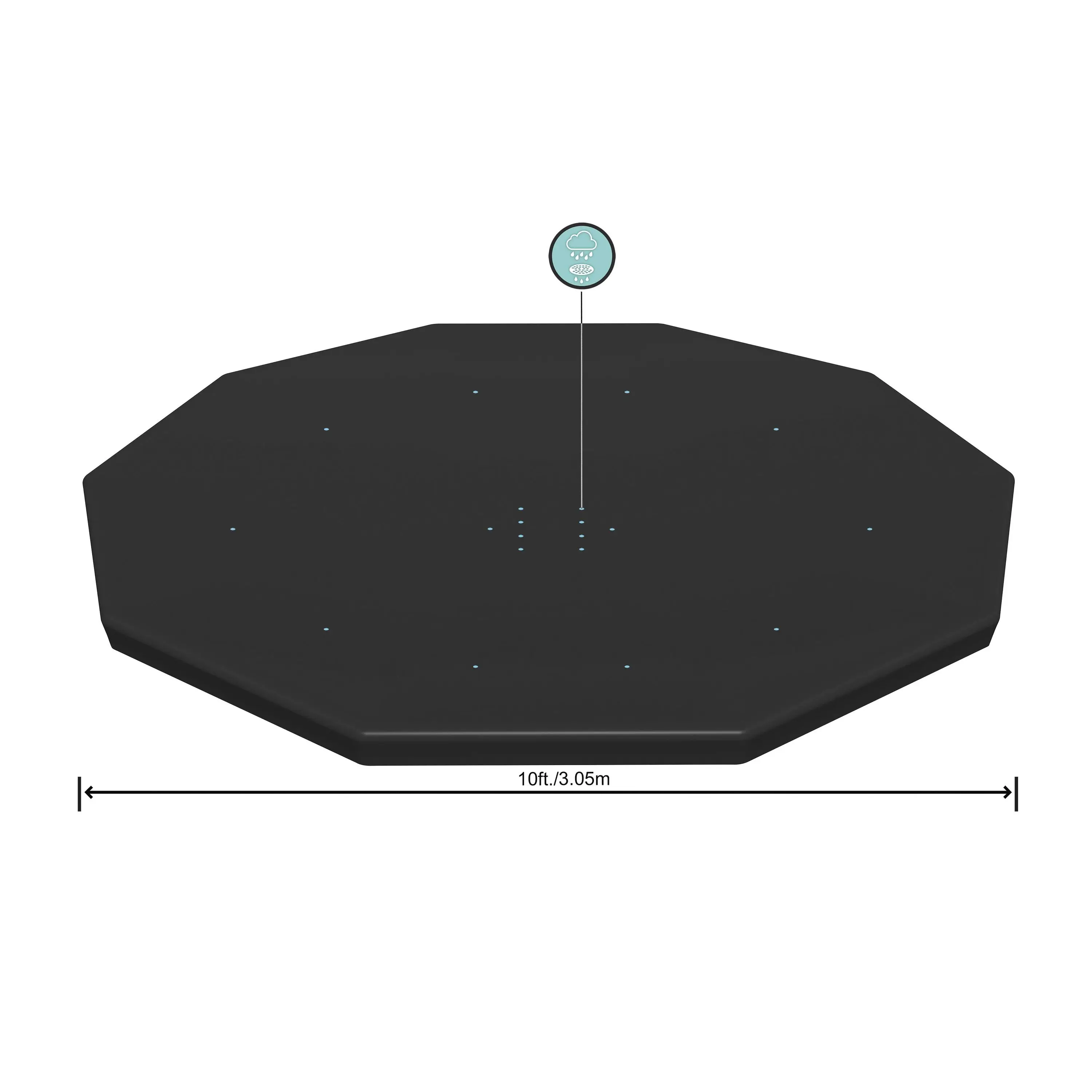 Large Above Ground PVC Rectangular Swimming Pool Cover Cloth with Waterproof Function