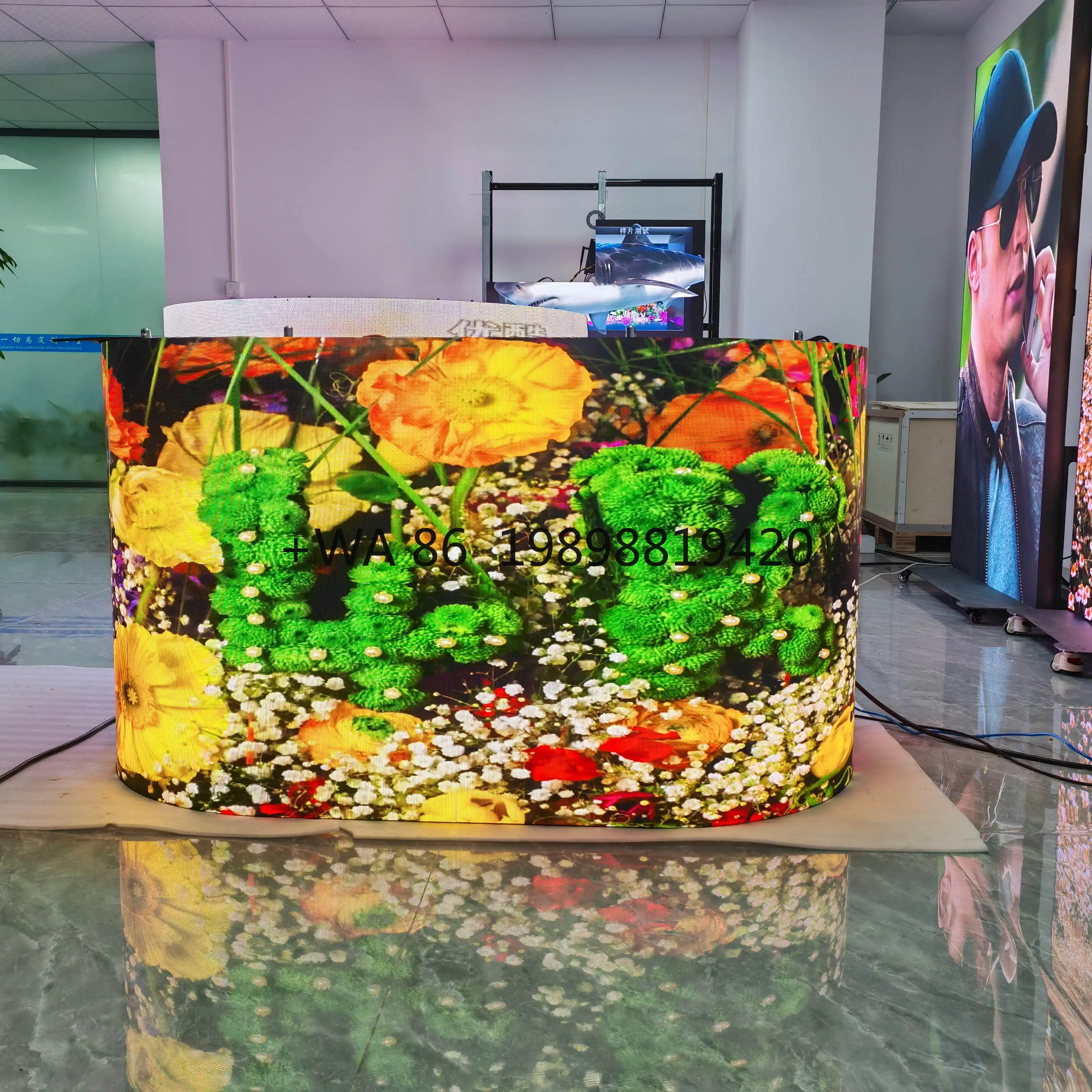Full Color LED Display for DJ Booths Night Bars Subway Elevator & Education Use-Indoor Digital Poster with 3-Year Warranty