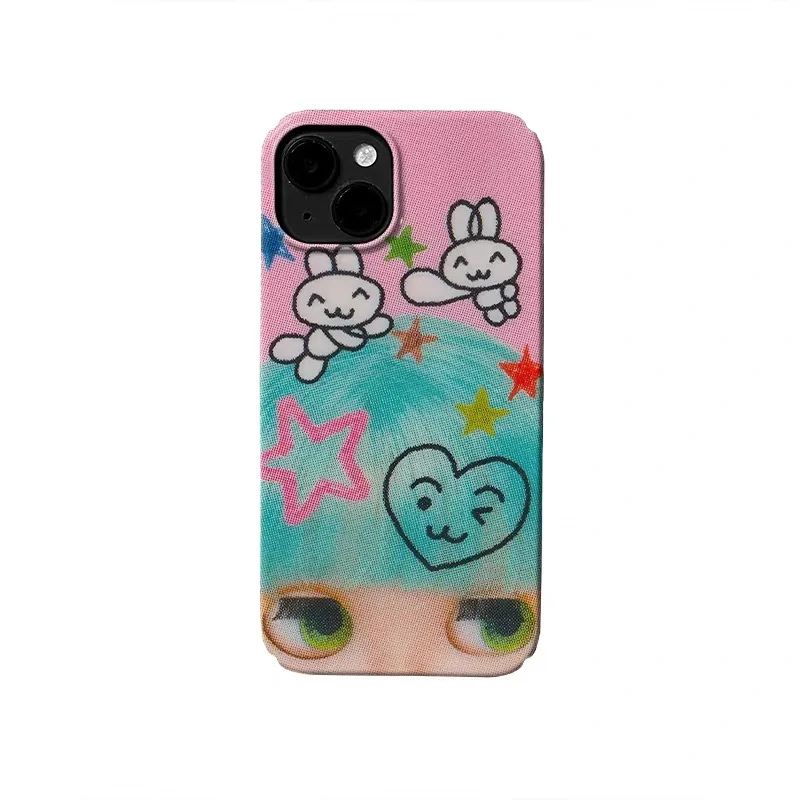 

Ins Pink Cute Retro Cartoon Phone Case for IPHONE 17 Air 16E 15 PROMAX 14 Plus 13 12 MINI 11 PRO 16Plus XR Acrylic Phone Cover