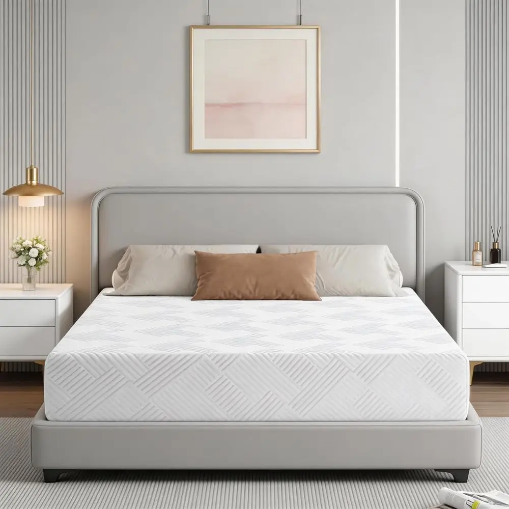 

Twin XL Mattr, 12 Inch Gel Memory oam Mattres or Cool Night Sleep & Prure Relie, Medium irm Support, Certi-US Certiied, Cooling