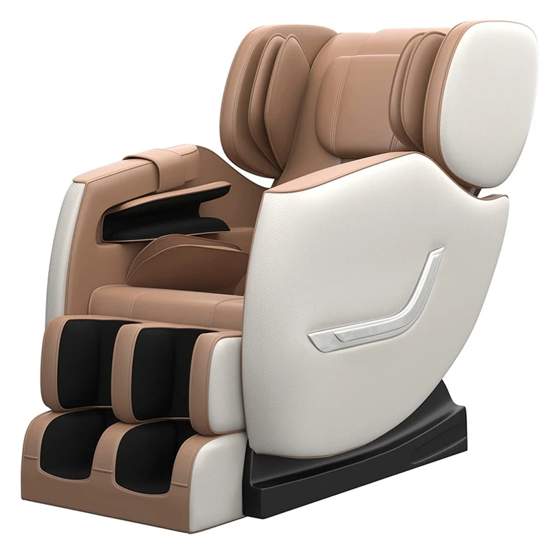 Hot Selling SS01 Khaki Smart Healthcare Massage Chair Foldable Leg and Cushion Design for Neck Body Foot Arm Waist Massage