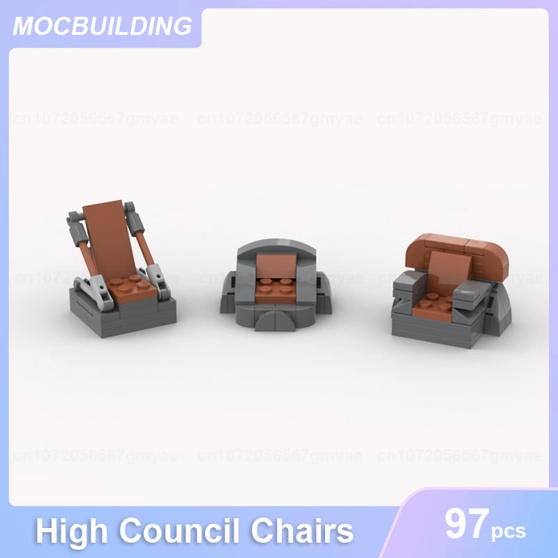 Hoge Raadkamer of Stoelen Model MOC Bouwstenen DIY Monteren Bakstenen Architectuur Educatief Creatief Kerst Speelgoed Geschenken