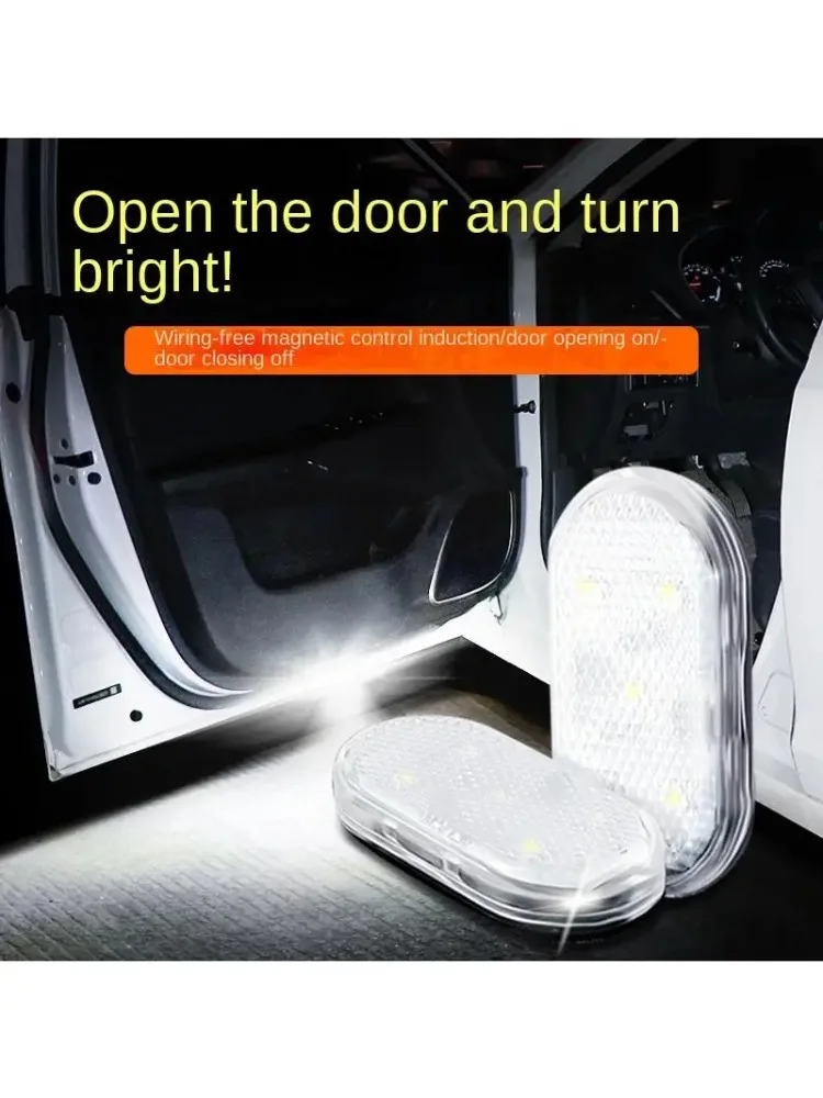  ضوء قبة السيارة الداخلي - مصباح قراءة LED بمستشعر لمس الإصبع مع شحن USB #6