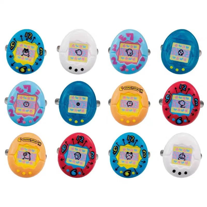 Tamagotchi Ring Capsule Toys Electronic Pet Game Console Fashion Ring Model Toys 90\'s Nostalgic Pendant Decoration Kids Gifts