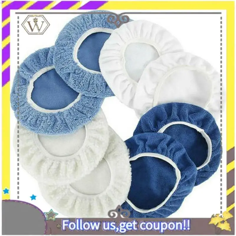 ABXV-8PCS 9-10 pouces cireuses de polissage ensemble de capot polisseuse tampon couverture outil de polissage