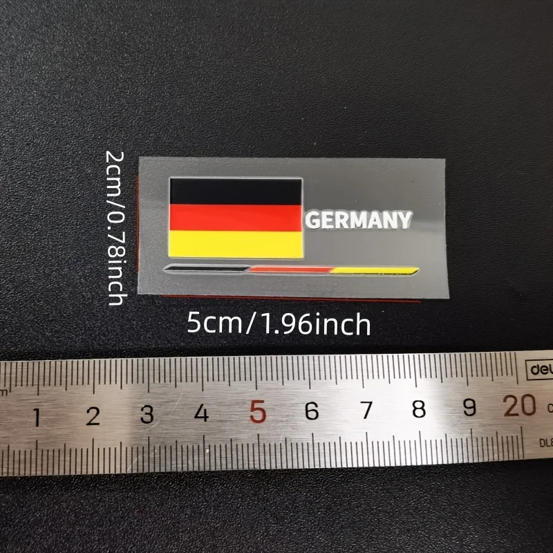 4Pcs/Set Germany Flag Vinyl Stickers, Waterproof Self-Adhesive Decals for Car, Truck, SUV