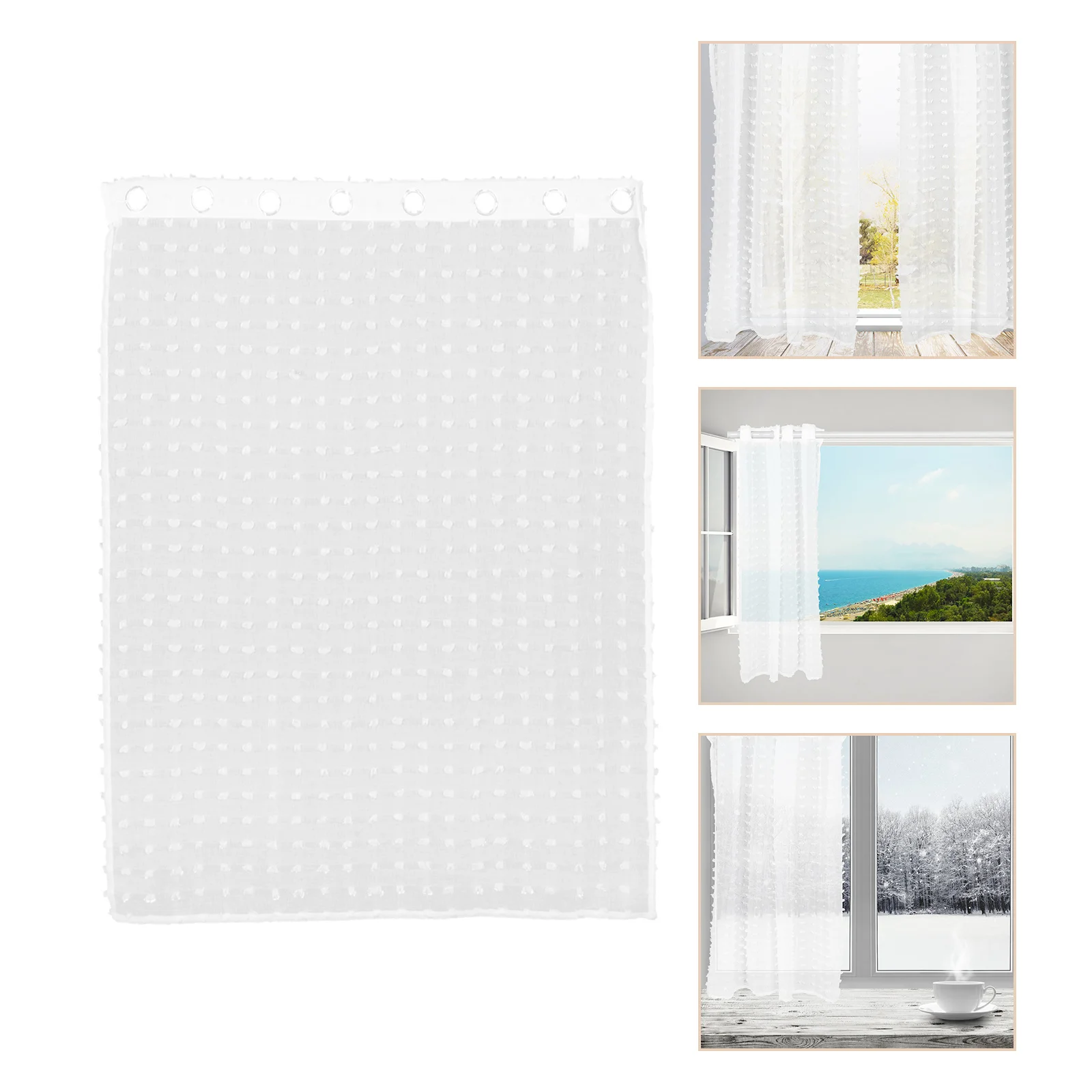 

Thin Sheer Curtains Light Filtering Gauze Drapes For Living Room Bedroom Kitchen Window Farmhouse Style Rustic Drape Soft