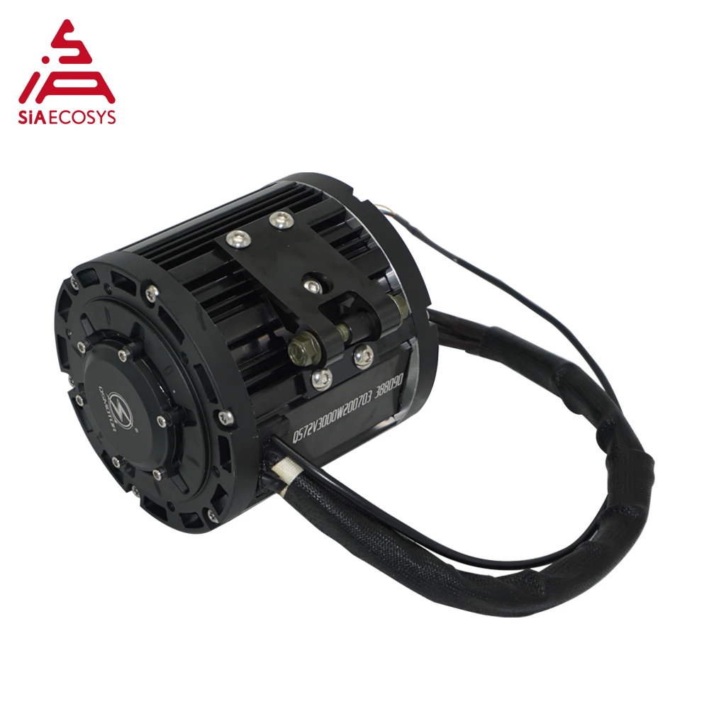 QSMOTOR 138 3000W 70H 6000W ماكس مستمر 72V 100KPH V1 محرك متوسط مع نوع ضرس