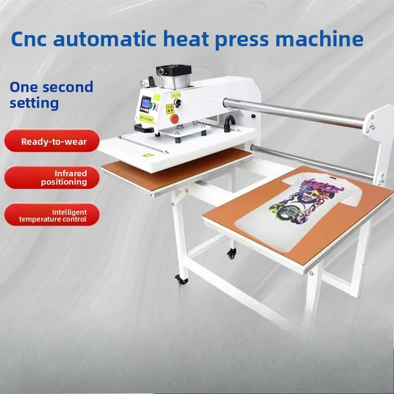 

Heat transfer printing machine Small double station pneumatic high temperature printing ironing