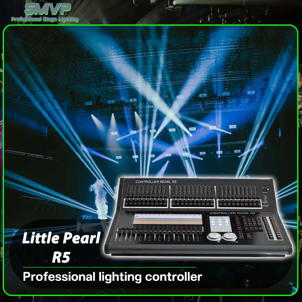 

Новая консоль Little Pearl R5 с функцией ручного рисования, 40 стоек, контроллер освещения DMX512 для DJ, дискотеки, вечеринки, свадебного концерта