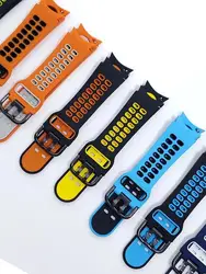 20mm Silicone Band For Samsung Galaxy Watch 6 classic 5 pro 45mm 46mm 44mm No Gaps Sport Silicone Bracelet Galaxy Watch 4 strap