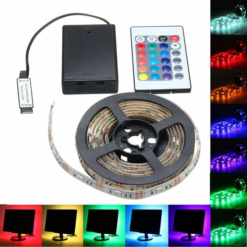 4.5V Drip Glue Waterproof 5050 Battery Box Infrared Remote Control Seven Color Light Belt 3 Black Battery Box No.5