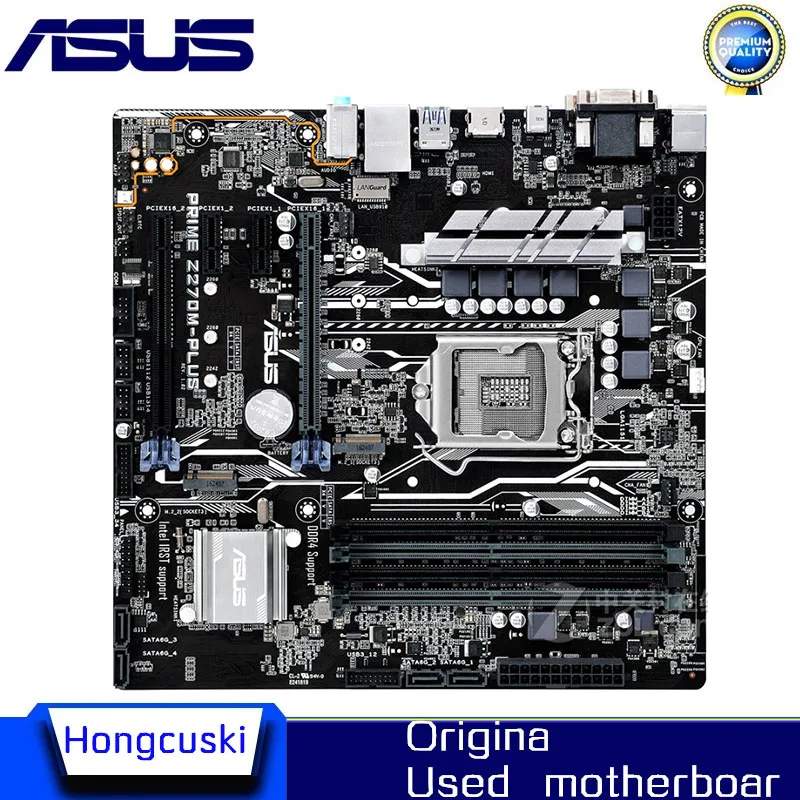 Used For ASUS PRIME Z270M-PLUS Original M.2 NVME 7th motherboard Socket LGA1151 DDR4 Z270 Desktop Motherboard