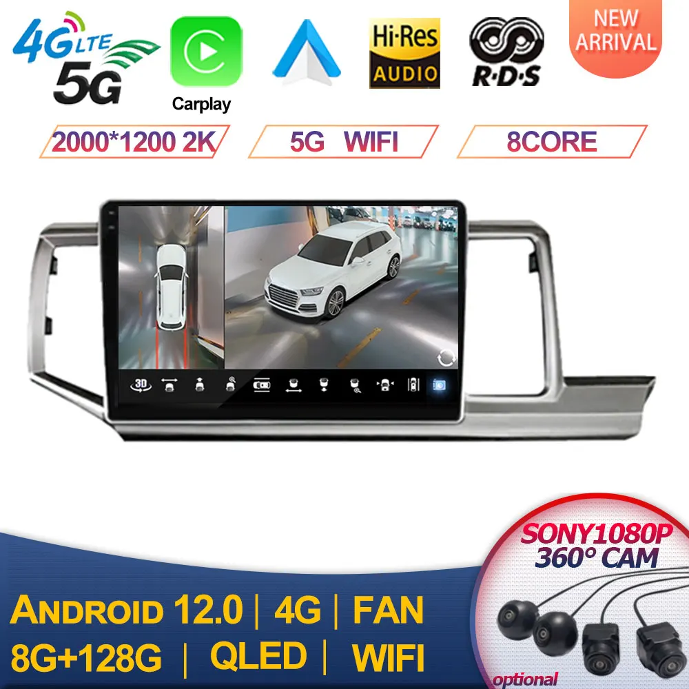 Pro Honda stepwgn RHD 2009 - 2015 Android auto rádio GPS navi multimediální video hráč stereo Carplay auto QLED DSP 2din DVD