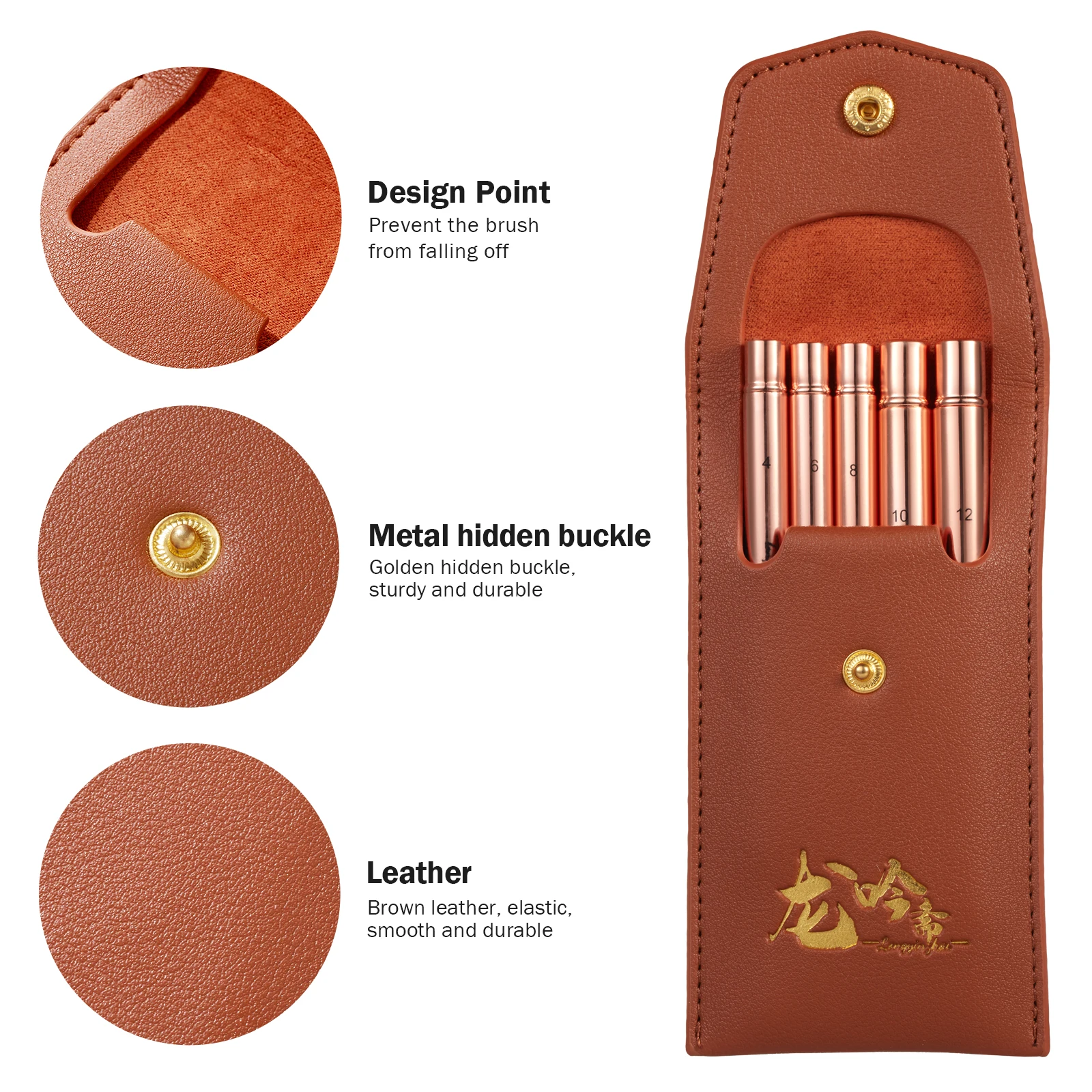 여행 수채화 브러쉬, Longyinzhai 5 여행 아티스트 그림 세트, 분리형 휴대용 여행 수채화 세트, 매우 적합