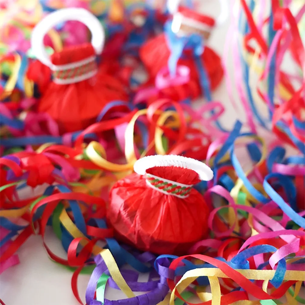 Confetti Hand Throw Ribbon Props Paper Atmosphere Props Paper Cracker Poppers Random Color Streamers