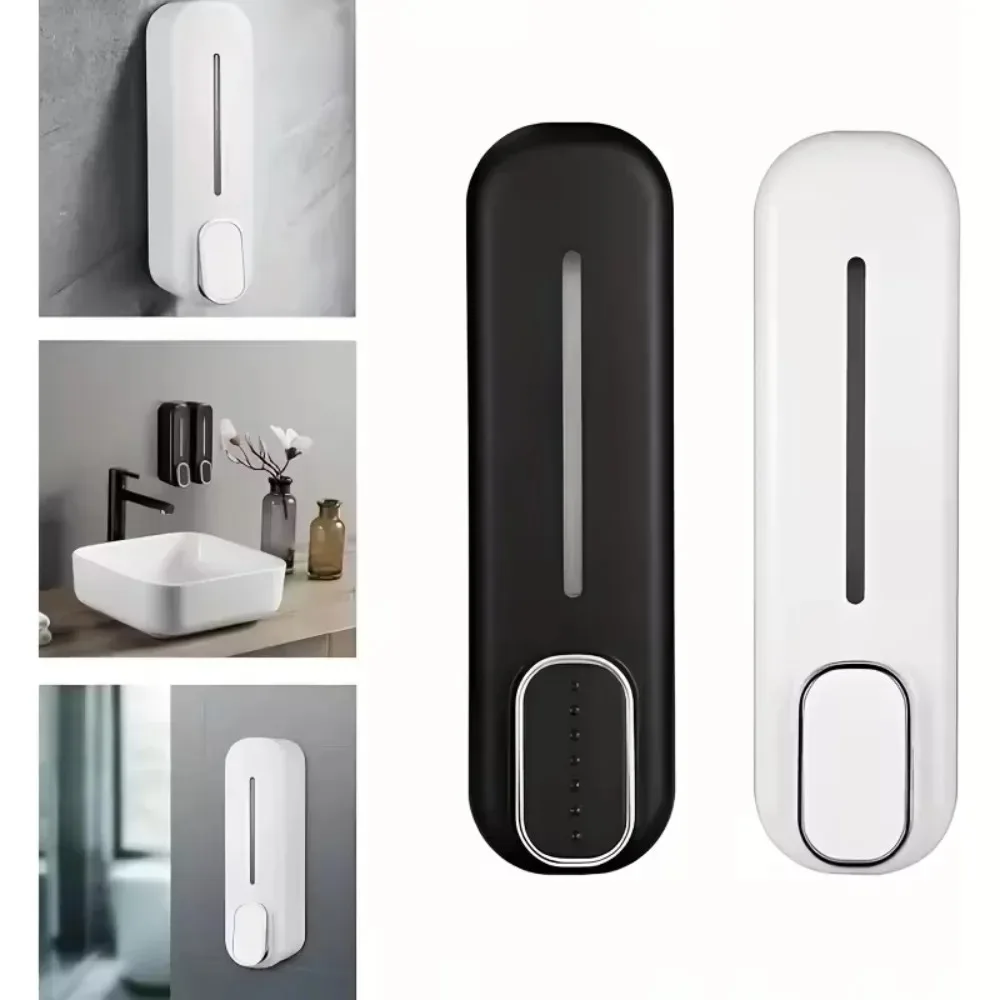

Wall Mounted Manual Soap Dispenser Soap Pump Lotion Container Shampoo Dispenser for Kitchen Home Hotel Use Bathroom Accessories