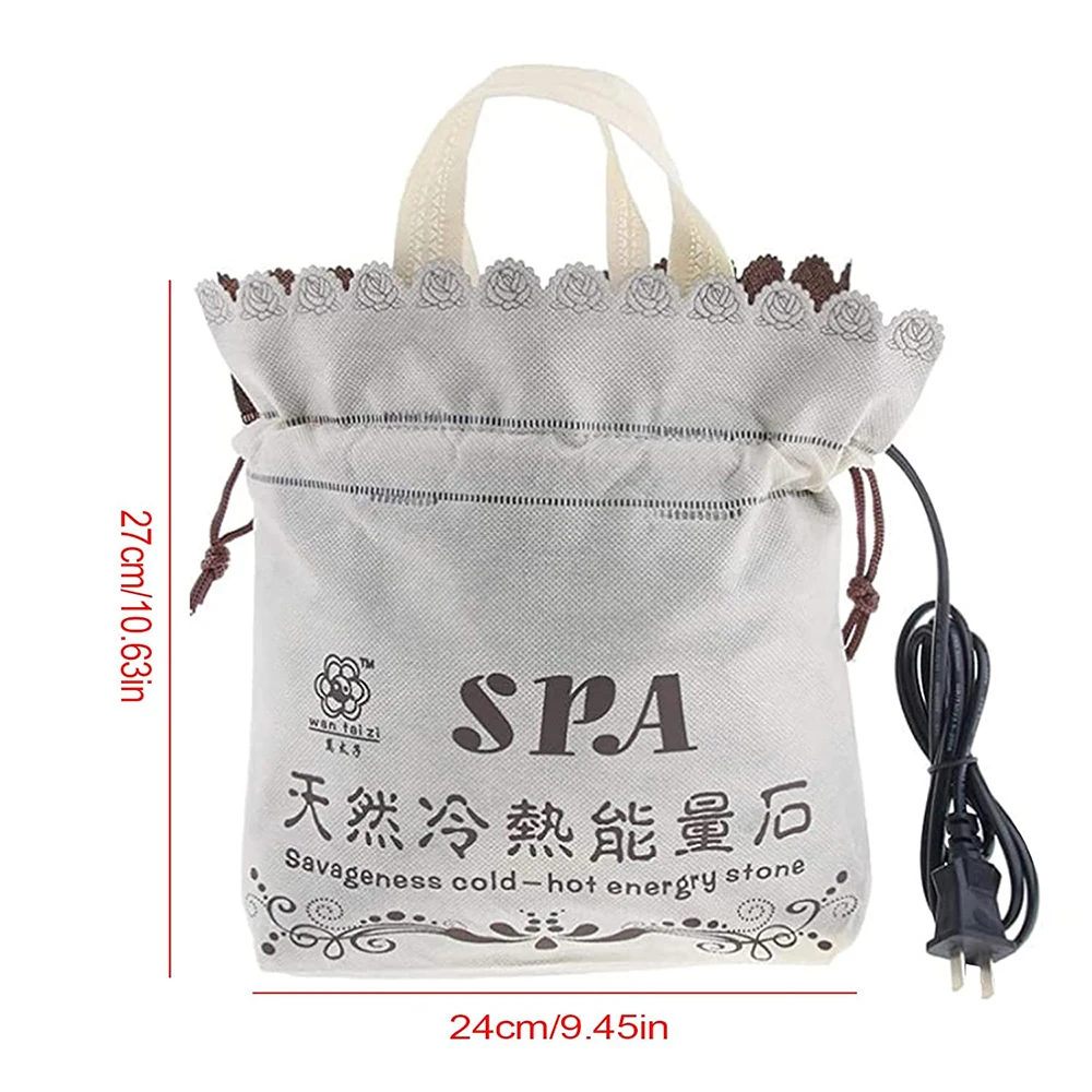 Hot Stone Heating Bag Massage Stone Heater Massage Tool Accessory Set Heating Bag (NOTcluding Massage Hot Stone) Relieves Pain