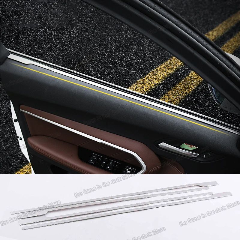 

Lsrtw2017 Stainless Steel Car Inner Door Window Strip Trims for Haval H6 2017 2018 2019 2020 Interior Accessories Chrome Cover