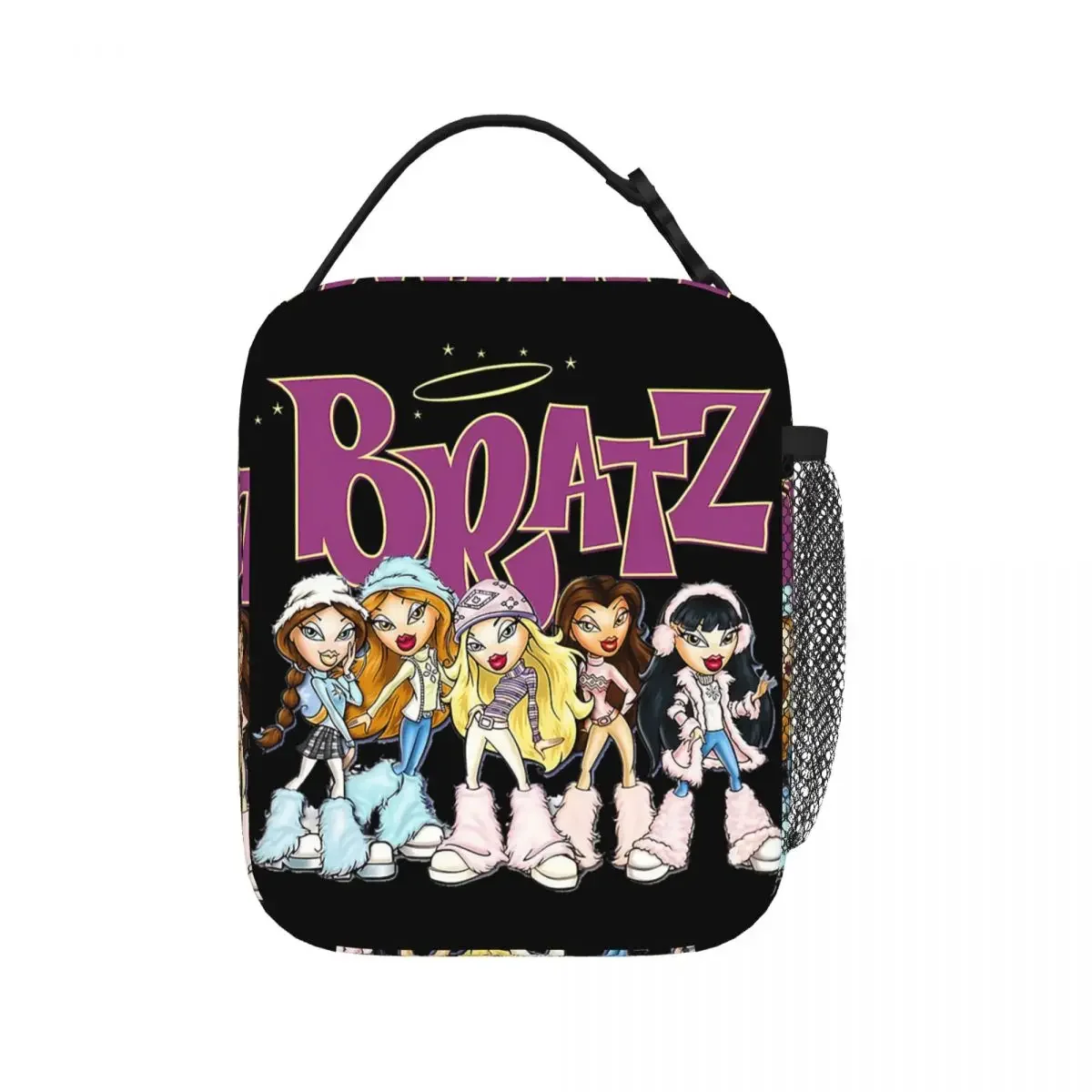 

Bratz Rock Angelz Doll Lunch Bags Insulated Lunch Tote Portable Bento Box Leakproof Picnic Bags for Woman Work Children School