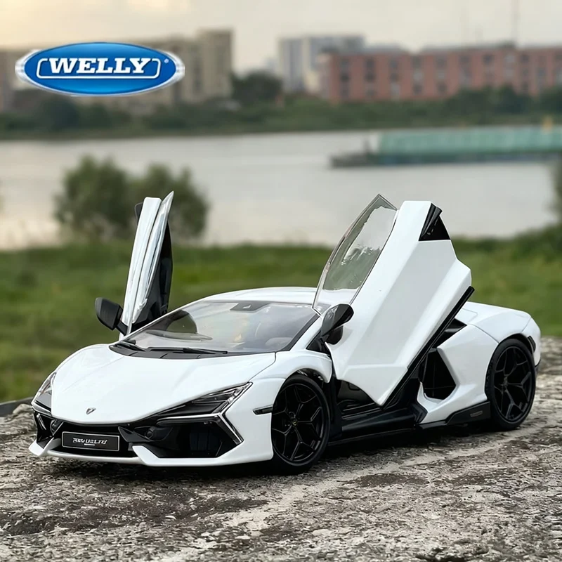 

Welly 1:24 Lamborghini Revuelto Alloy Sports Car Model Diecast Metal Racing Car Vehicles Model High Simulation Children Toy Gift