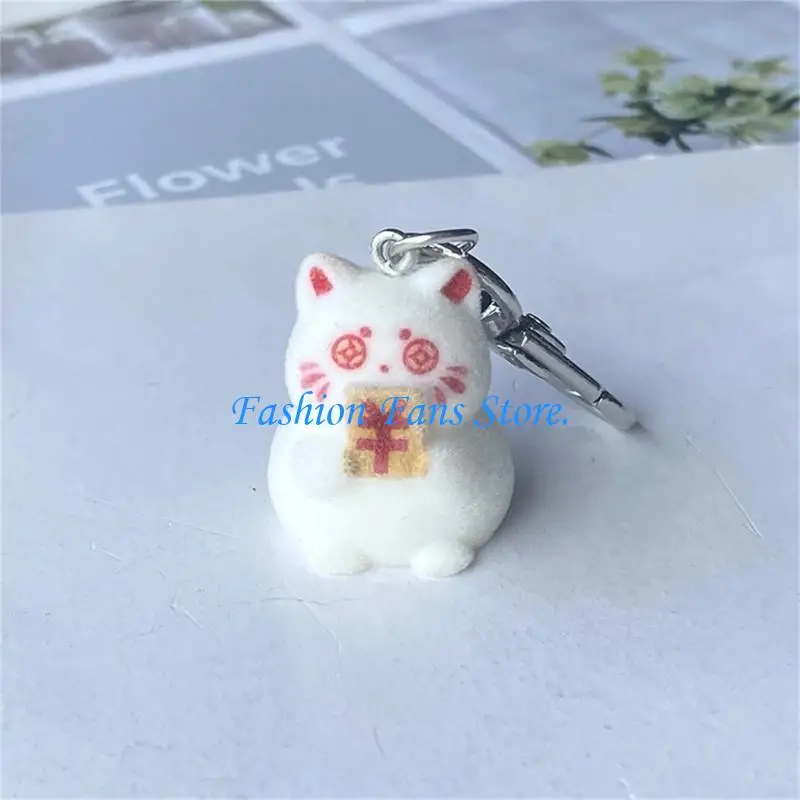 Small Plush Keychain Delightful Soft Toy Ring for Backpacks Phones