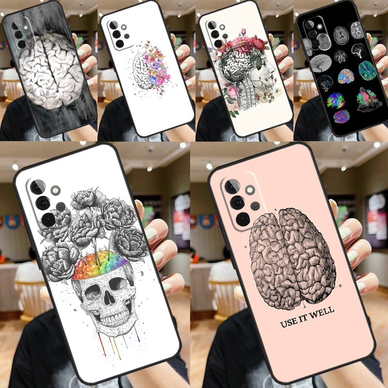 Anatomy Brain Phone Case For Samsung Galaxy A32 A52 A12 A53 A33 A23 A13 A54 A34 A14 A51 A15 A25 A35 A55