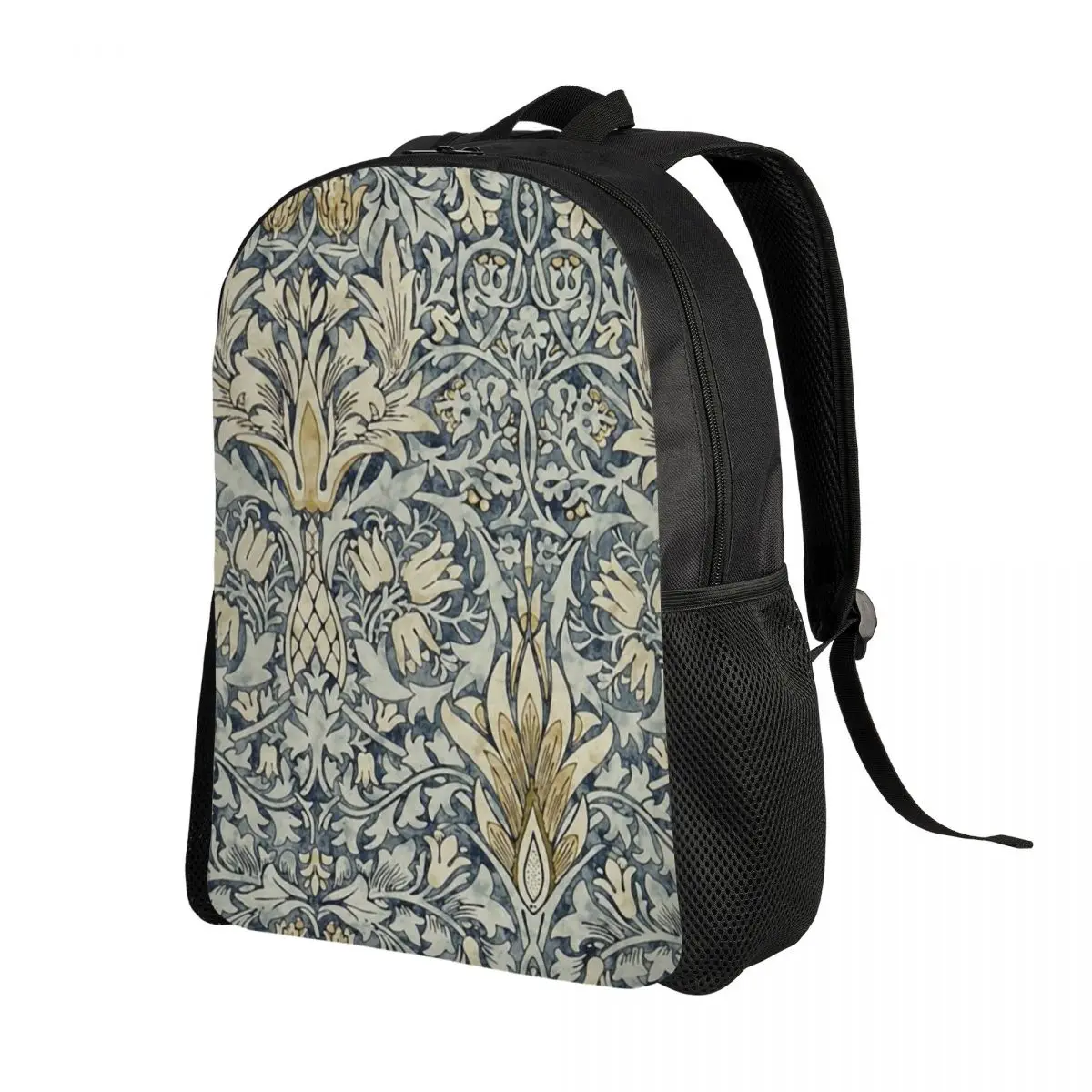 William Morris Snakeshead Pattern Travel Backpack Men Women School Laptop Bookbag Vintage Textile College Student Daypack Bags