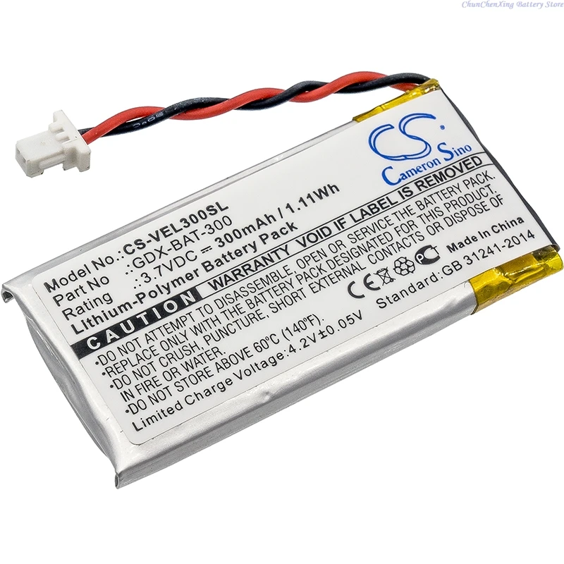 Cameron Sino 3.7V 300mAh battery GDX-BAT-300 for Vernier Go Direct Colorimeter, Conductivity Probe,Drop Counter,Force,ORP Sensor