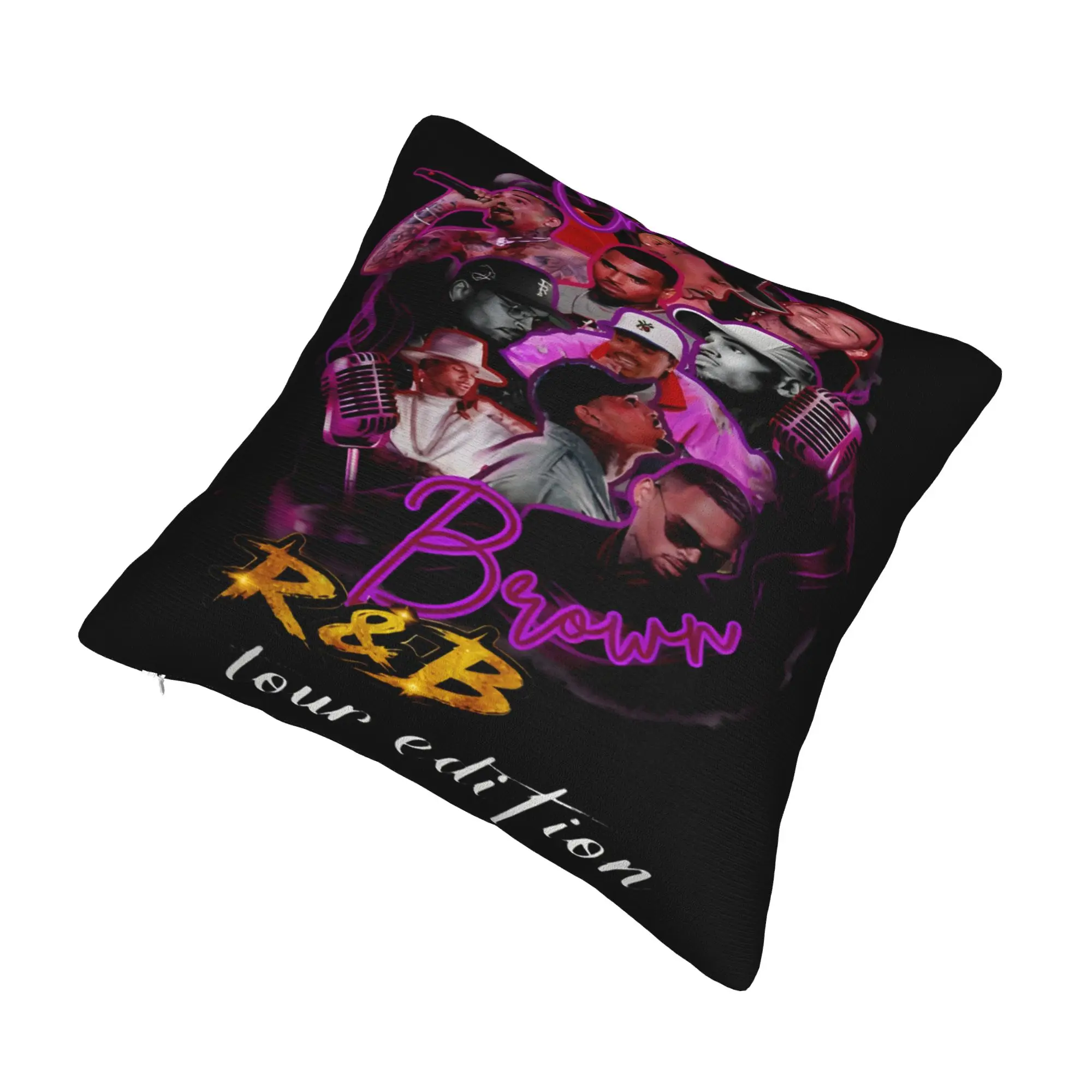 Decorative Pillowcase Chris Brown Usher R&B Tour 2026 Product Seater  Pillow Case Cover Drop Shipping Multi Size